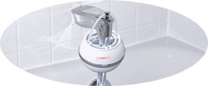 White Bath Ball Filter